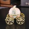 Sparkling Gemstones Adorned Storybook Carriages Jewelry Container With Soft Interior Padding Gift Ready Packaging