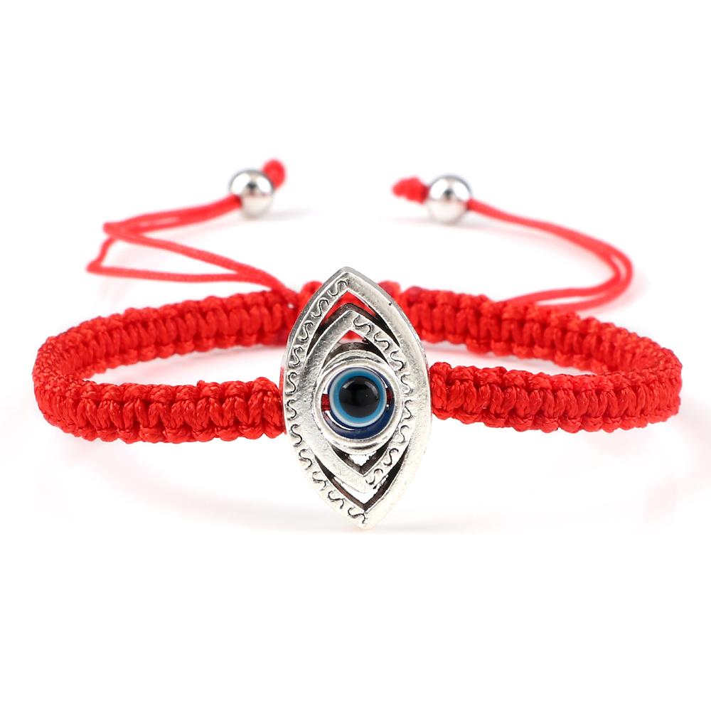 New Red Nylon Thread Evil Eye Braided Bracelet for Women Men Vintage Butterfly Elephant Couple Jewelry Gift