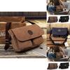 Retro Mens Canvas Messenger Bag With Adjustable Strap For Business Travel