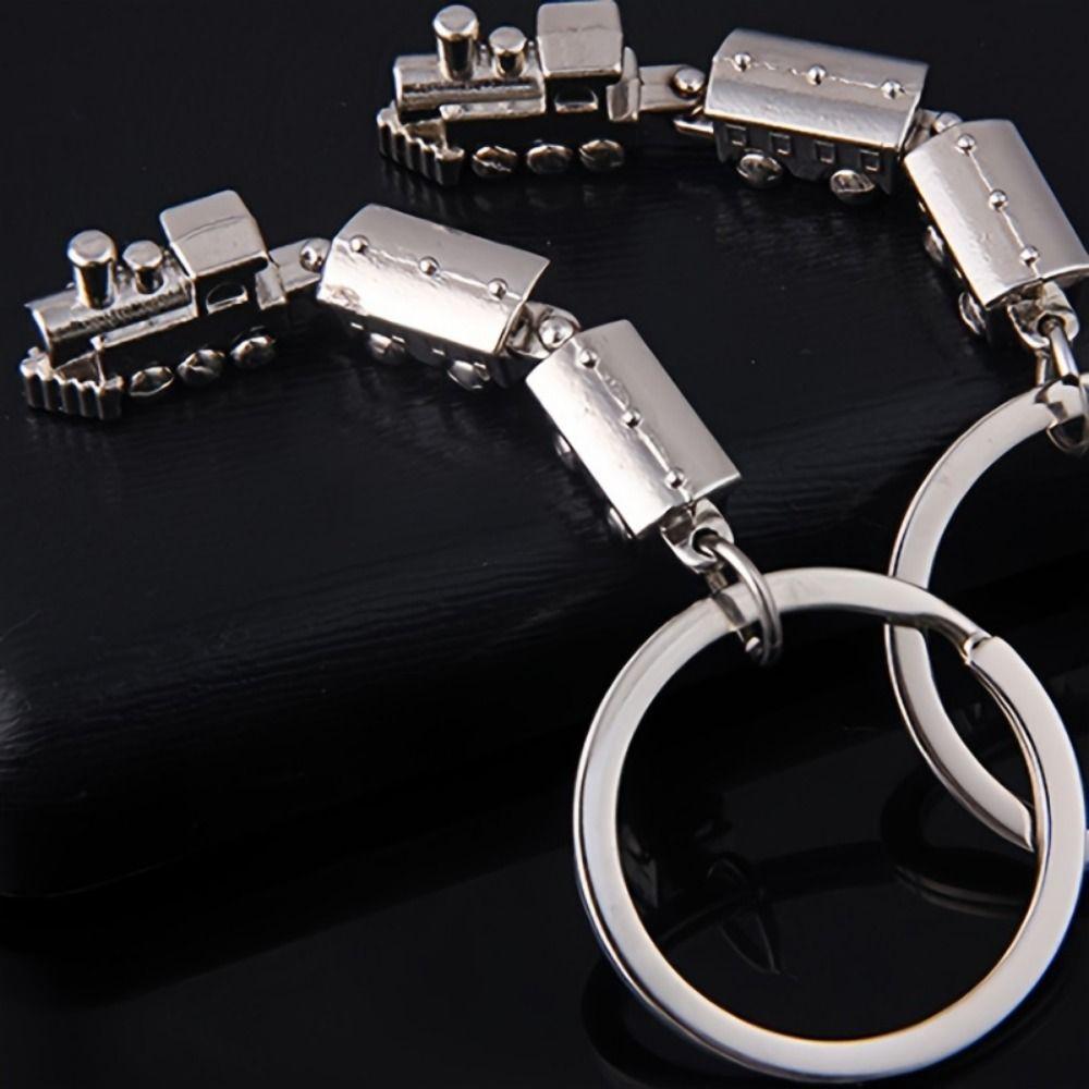 Train Model Mini Train Model Zinc Zinc Alloy Keychain Movable Joint Train Model Keychain  Girls