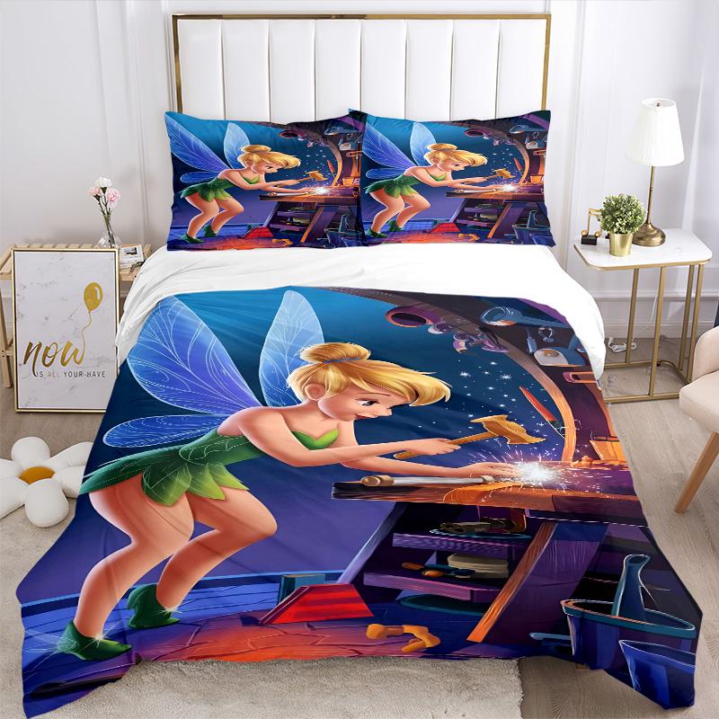 Tinkerbell Magic Print 3Pcs Bedding Setduvet Cover With 2 Bedropillowcase Home Birthday Gift