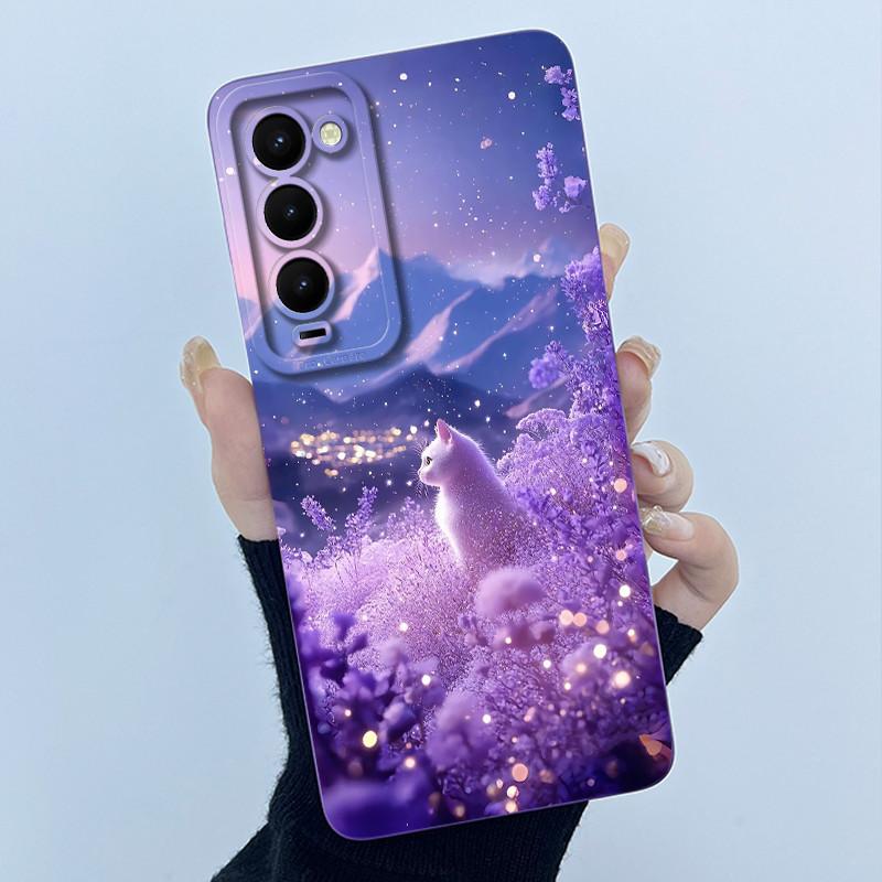 For Tecno Camon 18 18T 18P 18 Primer Phone Case CH7 CH6 Cover Fashion Simplicity Oil Painting Floral Soft Silicone Shell Fundas