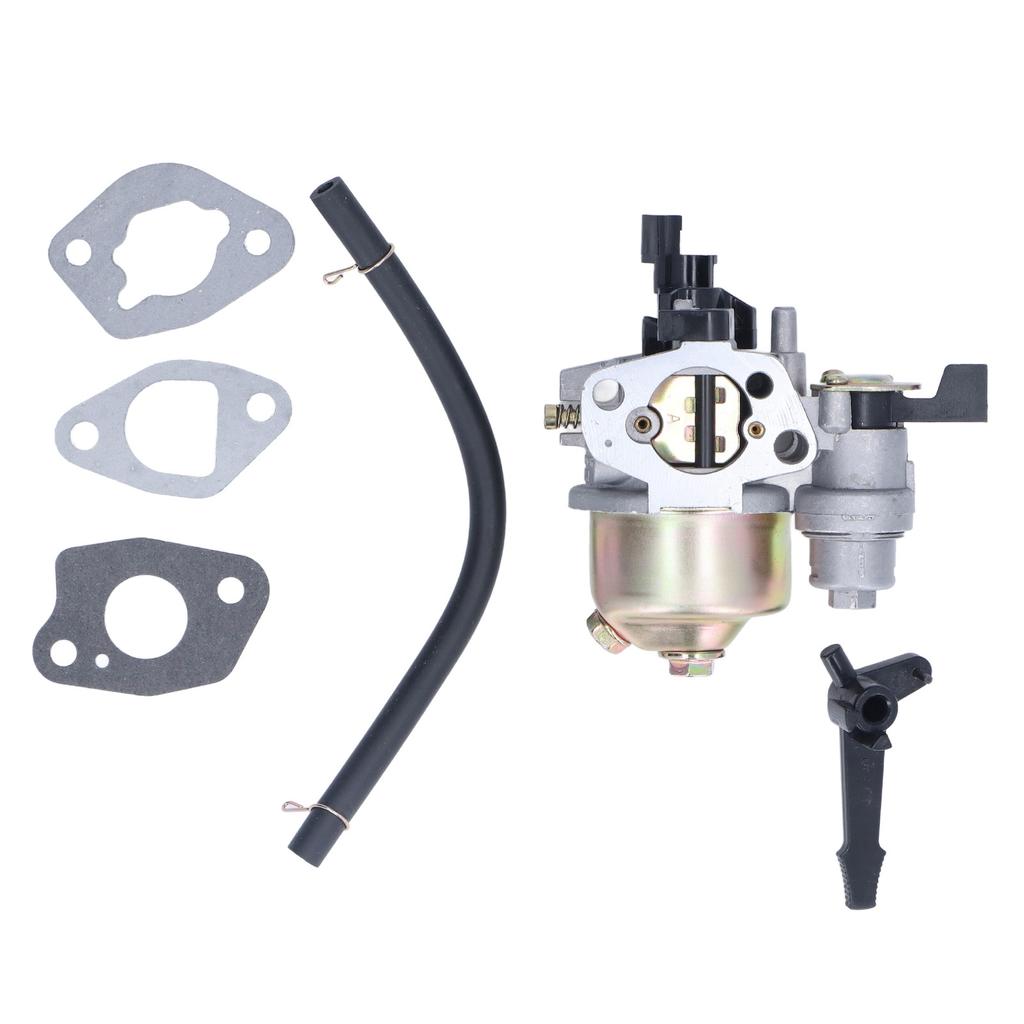 Carburetor Rubber Aluminum Alloy Lawn Mower Carb Replacement for 170 168F Gasoline Engine