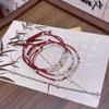 Chinese Style Red Rope Sterling Silver & Gold Coin Bracelet for Women - Elegant Niche Design