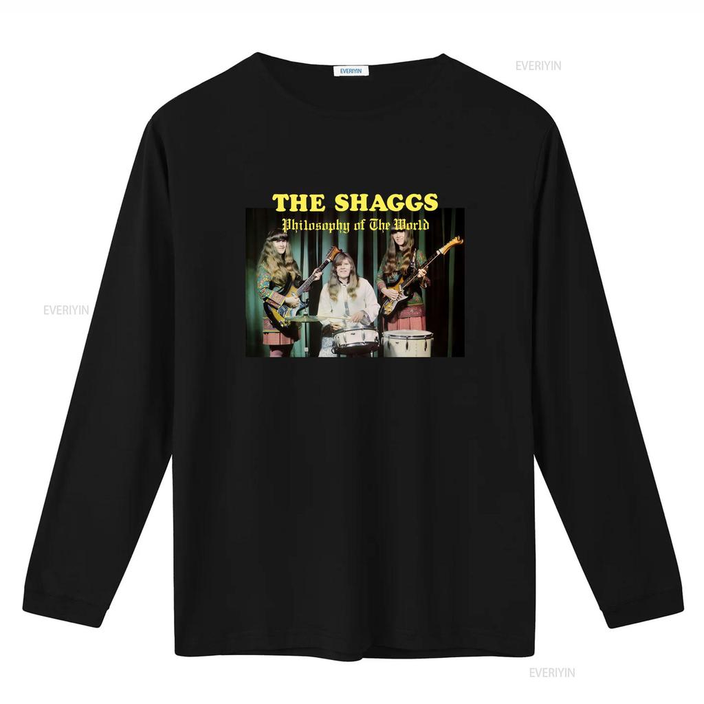 The Shaggs Philosophy of World 1969 Album Cover Band T Shirt Retro Music Fans Vintage Washed Top For Everyday Wear Homme Soft