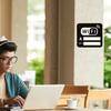 2 st Trådlöst Nätverk WIFI Logotyp Klistermärke Wifi Logotyp Väggklistermärke Kaffebar Mjölkte-ställe Fönsterglas Klistermärke, Lämpligt för Kontor och Offentliga Platser