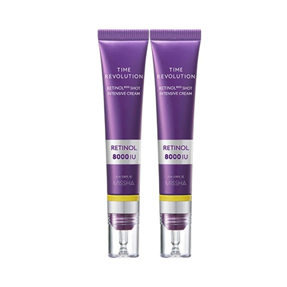 

Missha Time Revolution Retinol 8000 Shot Концентрированный подтягивающий крем для лица 25 мл x 2 шт.