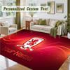 Crystal Velvet Square Rug Custom NameMiddlesbrough FC Pattern Non Slip Home Floor Decor Rug