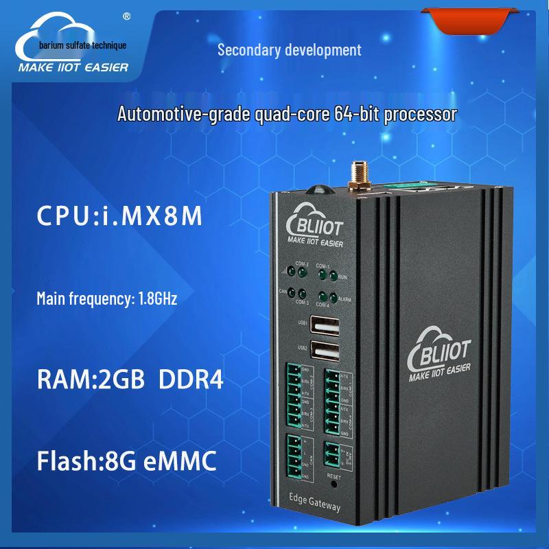 Intelligenter Mini-Industrie-PC für Edge Computing mit Unterstützung für Linux, Python und Node-RED.
