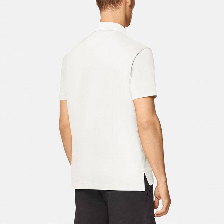 Versace Medusa Short Sleeve Polo Shirt Men tops White A87427-A237141-2W110