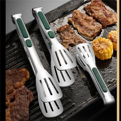 Antypoślizgowe szczypce do żywności ze stali nierdzewnej Chleb mięsny Klip Grill Grill Zacisk w formie bufetu Narzędzia kuchenne Akcesoria kuchenne