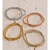 Yhpup Handmade Beads Jewelry Stainless Steel Elasticity Bracelet Bangle Ring Waterproof Fashion Summer Popular Jewelry Wholesale