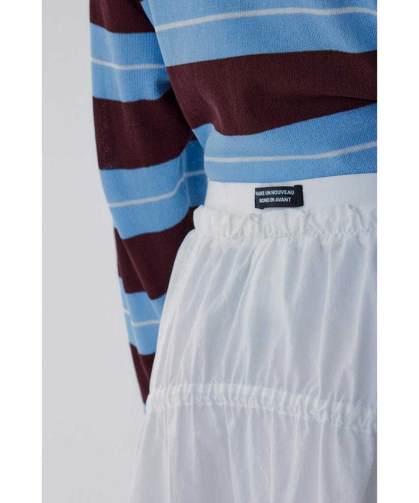Bobeu String Banding Tiered Skirt_White 7156235003