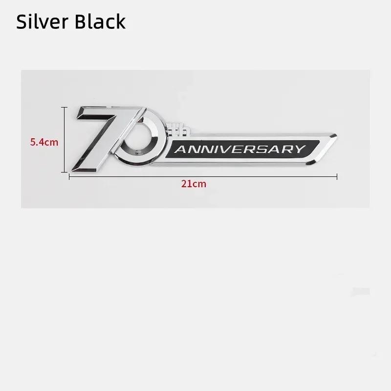 3D ABS Auto Buchstaben Kotflügel Zierleiste Heckklappen Plakette Für Land Cruiser 70. Jubiläum Logo Prado Emblem Aufkleber Zubehör
