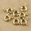 14K Gold Filled Spring Clasp Circle Buckle for DIY Jewelry: Bracelet & Necklace Connector