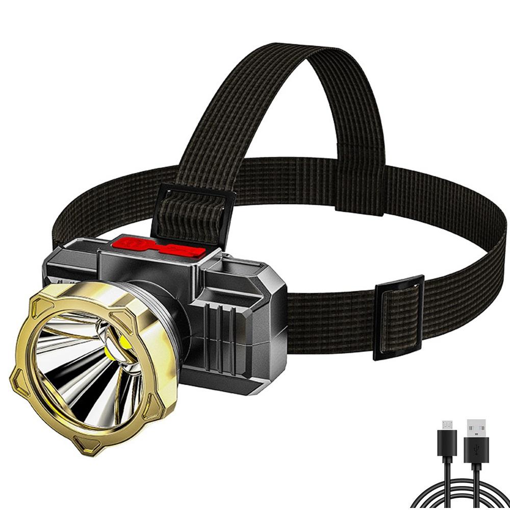 Super Bright LED Headlamp Fishing Headlight Portable Flashlight ZOOM Sensor Rechargeable Outdoor IPX6 Waterproof Camping Hunting
