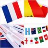 World Cup Football 2026 Flag Garland Banner 15m 48 Flags of Countries 21x14cm [Lot 2] Supporter Decor Phonillico®