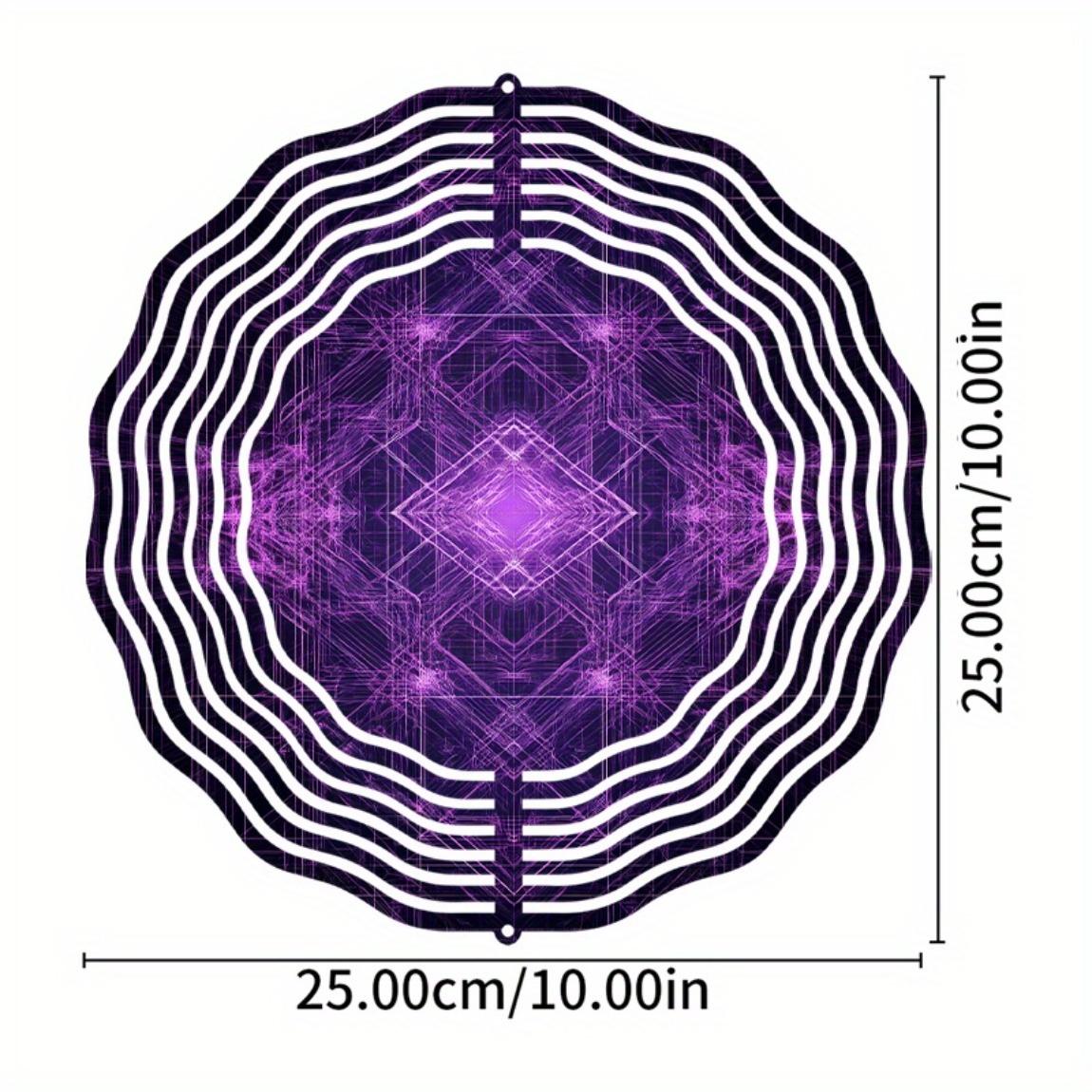 

10 Inch Hanging Wind Chime for Garden Balcony Decor Rotating Hook Elegant Art Design High Quality Gift for Spring Summer 01A