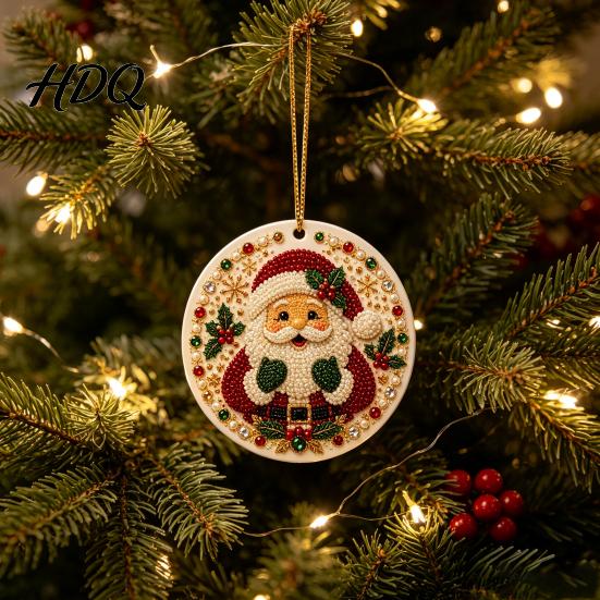 Animal Hanging Pendant Christmas Acrylic Ornament Double Side Printed Special Holiday Ornament Tree Decor Pendant Festive Home Decoration