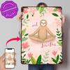 Yoga Sloth Poster Retro D Printed Metal Signs Customized Wall Hanging Gift for Decoration Garage Decorations Wand Deko House
