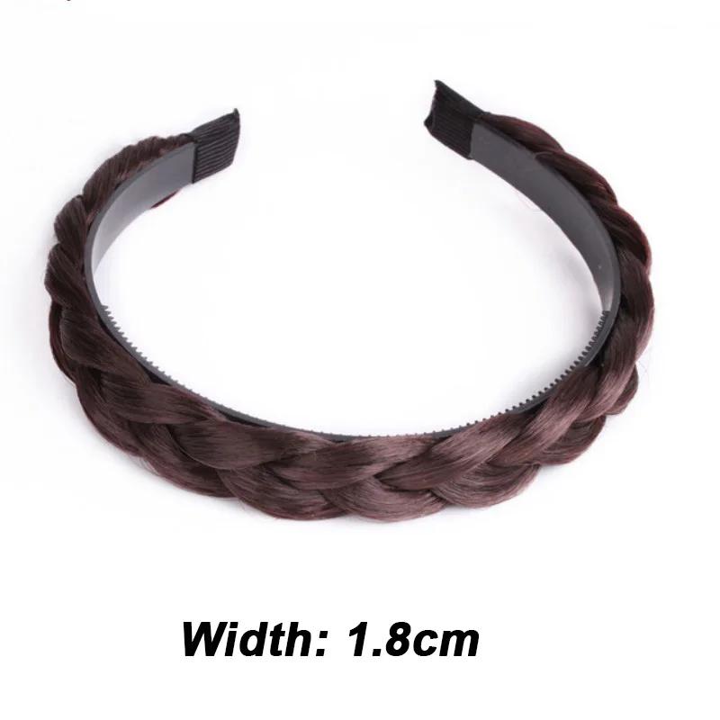 Parykk Flettet Pannebånd for Kvinner Fiskebein Bred Tvist Hårbånd Håndlaget Hodebøyle Hårbånd Styling Hodeplagg Tilbehør Gave