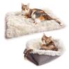 Two-in-One Cat and Dog House: Korean Velvet Long Hair Pet Bed for Autumn and Winter
