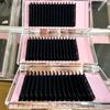 Private Label C D CC DD L M LC LD Matte Black Cashmere Lash Extensions Trays Individual Eyelash Extension Supplies
