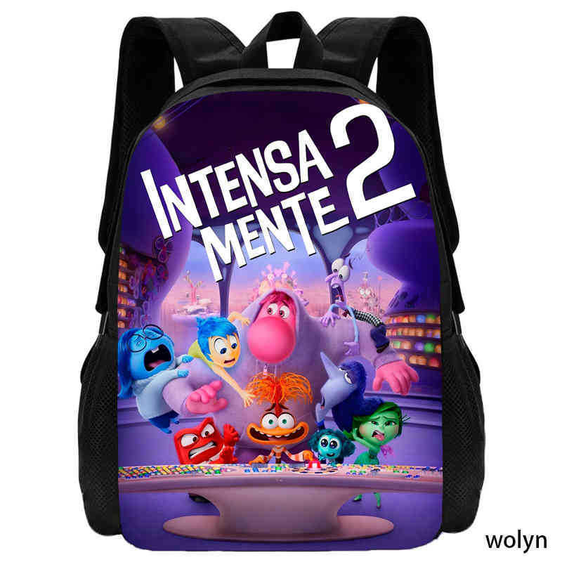 Inside Out 2 Anime Backpack For School And Travel With Storage Compartments