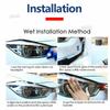 For Land Range Rover Evoque 2015- Car Accessories 2 Pcs Car Headlight Protective Film Headlamp Transparent Black TPU Sticker