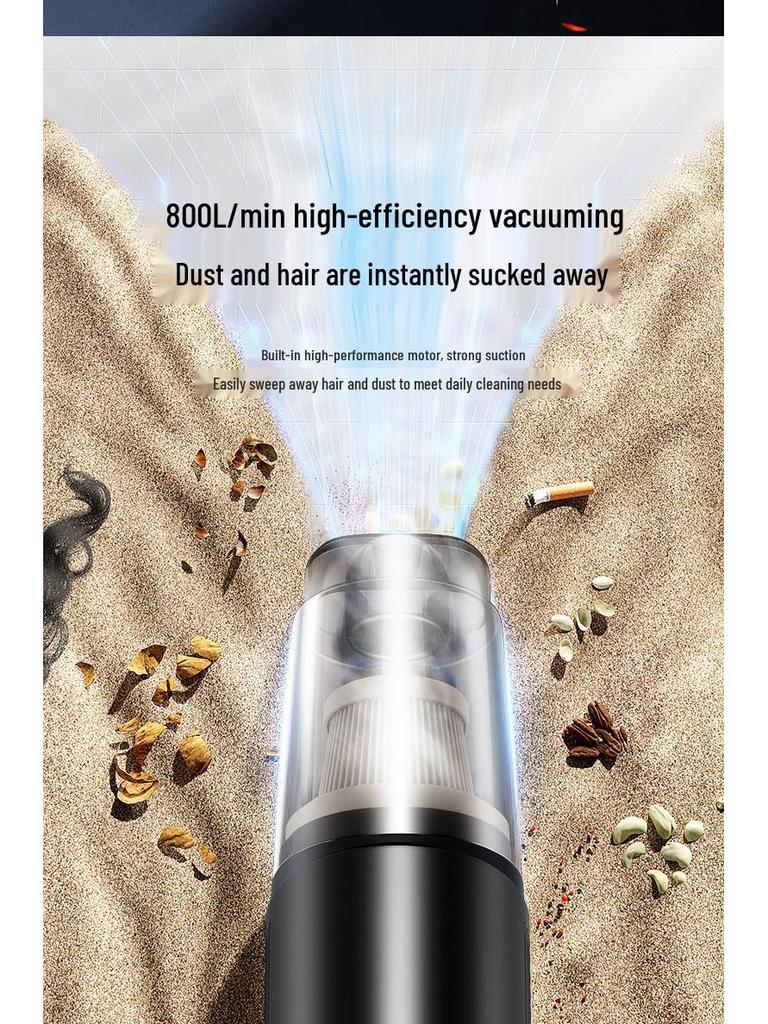 Wireless Multi-Function Handheld Car Vacuum: High-Power Portable Suction & Blowing All-in-One Cleaner