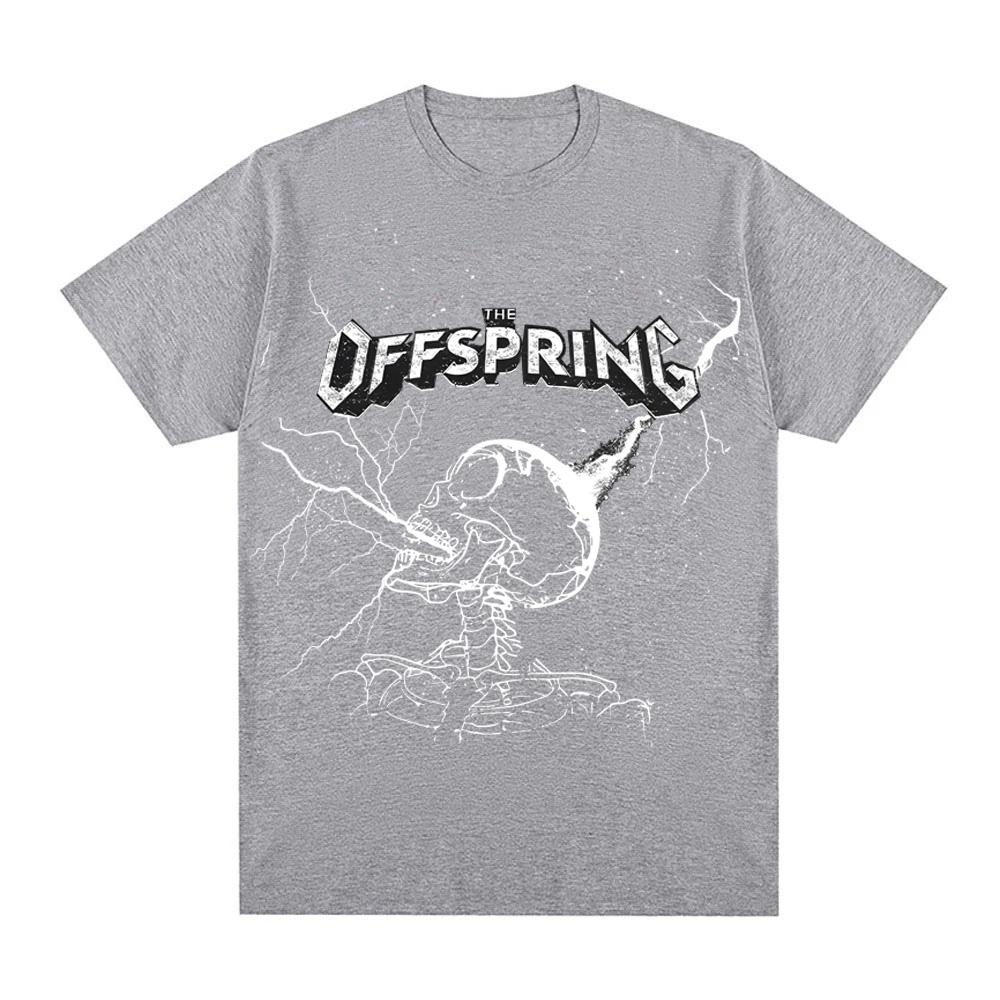 SUPERCHARGED Black Tee The Offspring band Grunge Sleeve 100%Cotton Summer Tee-shirt O-neck Clothing High Quality O-neck Tops