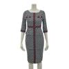 GRAXIA Cabaret Midi Dress with High Perfect for Hostess and Boat Unique Size L Dress, Peplum, Waist, Hostesses, Clubs, Lounges, 3/4 Sleeves, Neck,