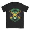 Jamaica Flag Lion Face T Shirt Summer Jamaica Lovers TShirts Cotton Breathable Oversize Top Tees Short Sleeve Vintage Tops