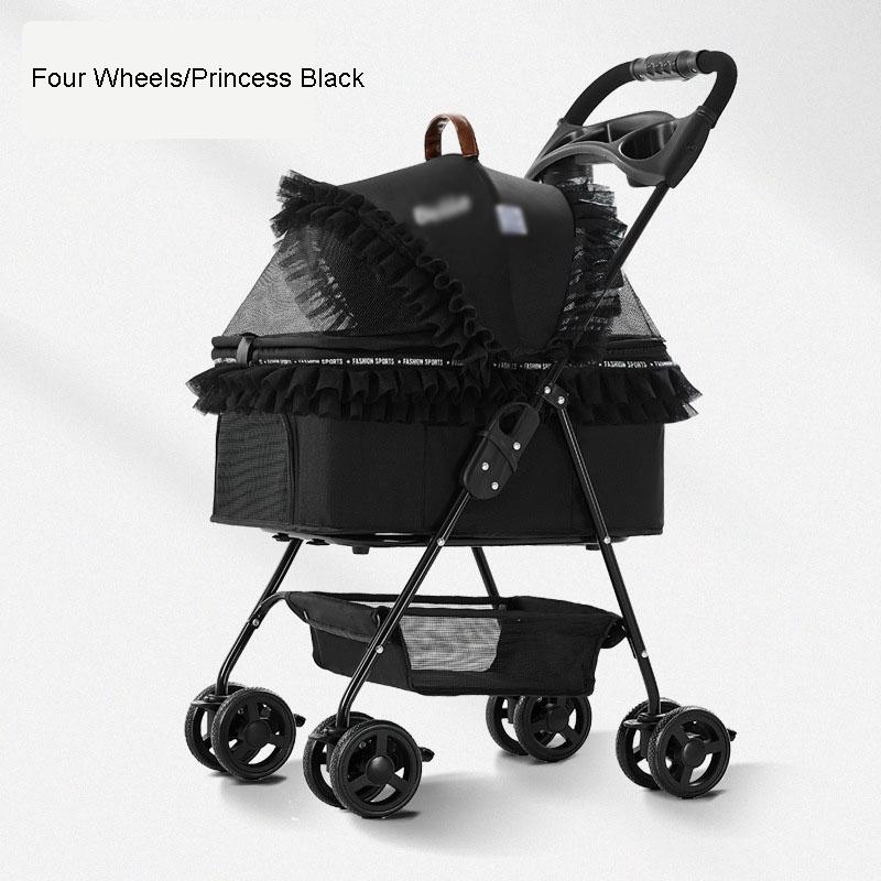Small Medium Sized Dog Cart Light Foldable Transportation Walking The Cat Dog Car Seat Dual Purpose Garden Cart Pet Accessories