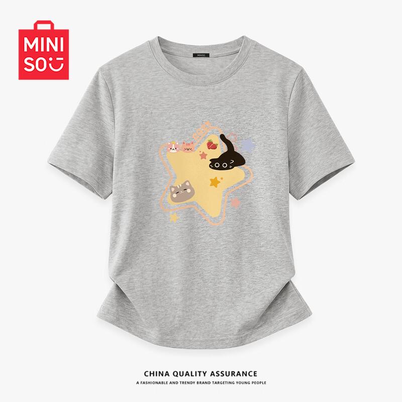 MINISO 2026 Summer Women s Moisture-Wicking Cotton T-Shirt M