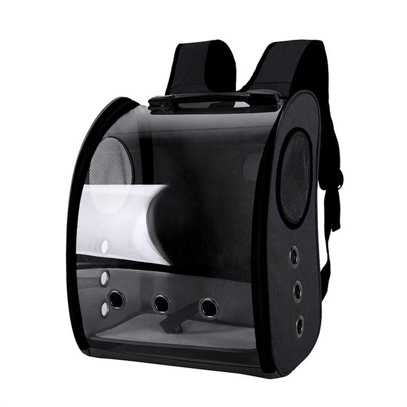 Papagei Außentasche Haustier Vogel Rucksack Kleine Haustiere Outdoor Tragbare Tasche Panorama Transparente Sitzstange mit Doppeltem Futternapf