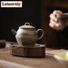 160ml Retro Coarse Pottery Teapot Ancient Gilded Iron Glazed Pot Chinese Tea Maker Filter Kettle Rock Tea Cafes Accessories Gift