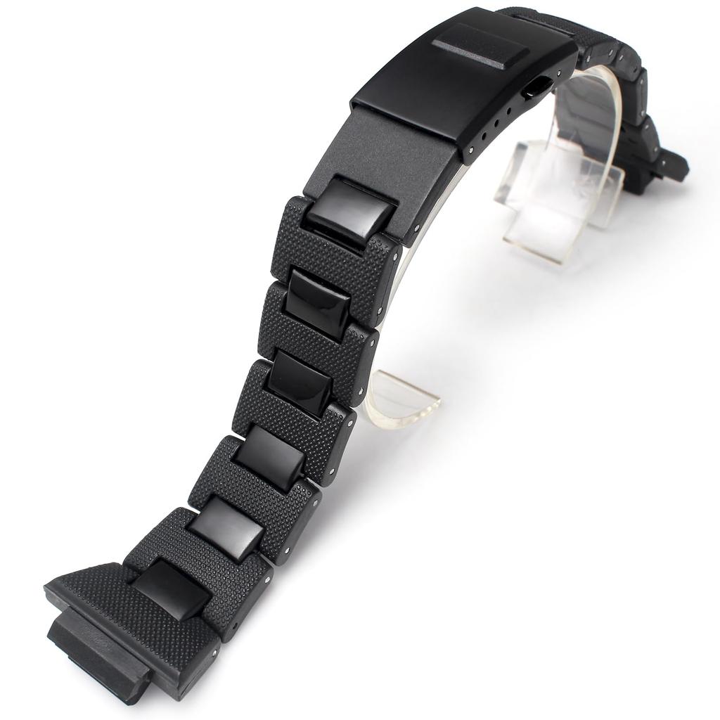 Korlexchi Lightweight Hard Resin Watch Band Compatible with Casio One No Gemstones DW-5600 GA-2100 GW-B5600 GW-M5610 G-Shock Men's GM-2100 GM-5600