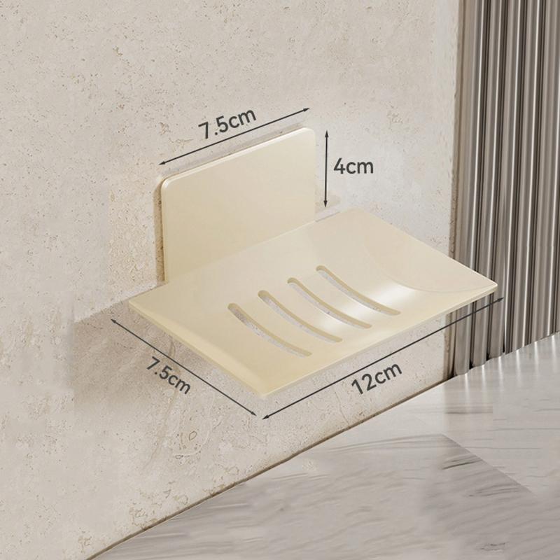 Carbon Steel Bathroom Shower Storage Soap Tray Rack Soap Tray Wall Mounted Drainage Soap Tray Box