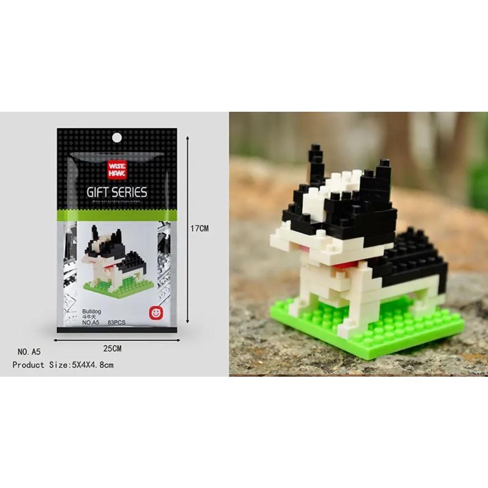 Mini Building Blocks 3D Animal Diamond Model Micro Bricks Dog Cat Bird Moose Wolf Panda Macaw Toys For Children Birthday Gifts