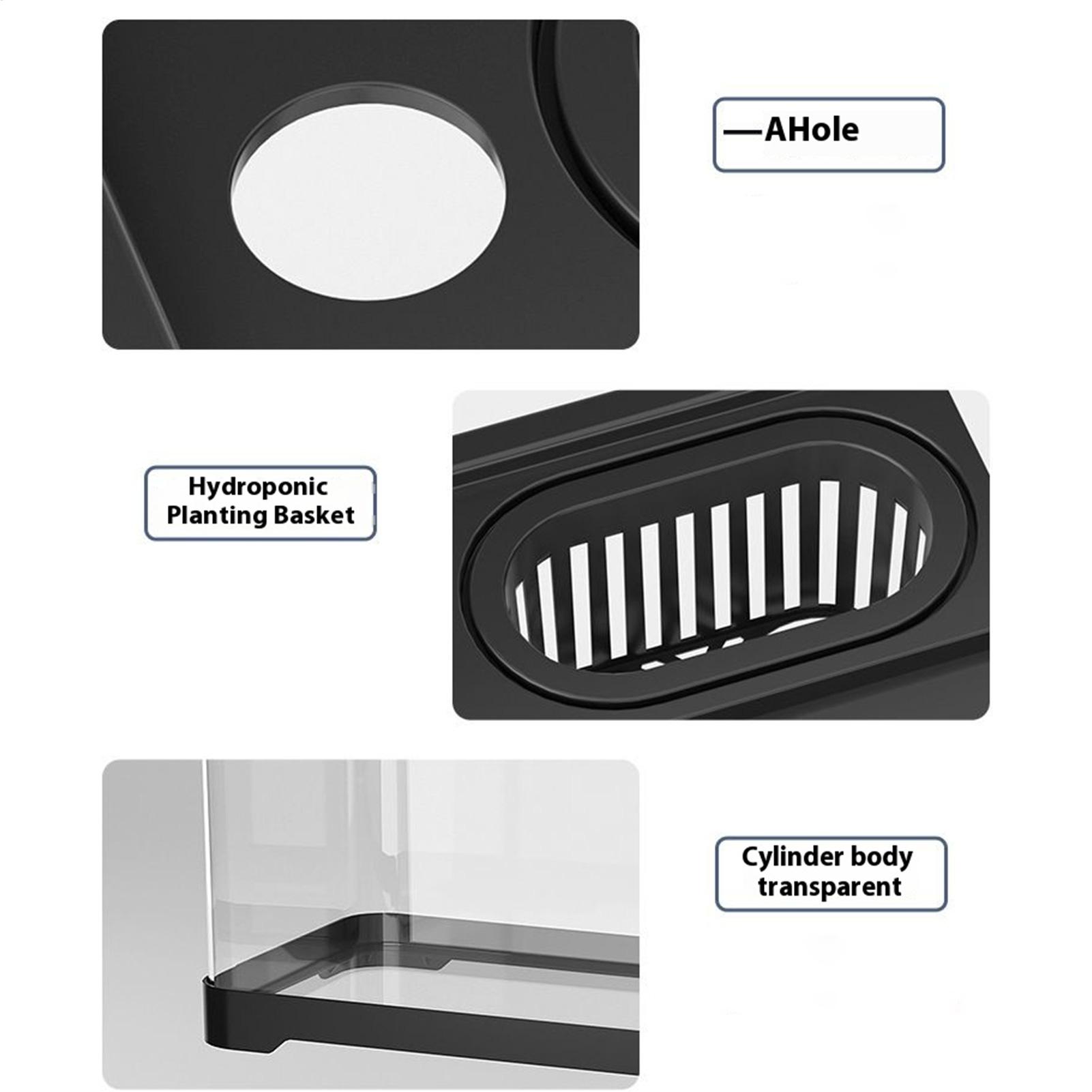 Стартовый набор для аквариума Набор для аквариума со светодиодной подсветкой и декором Подводный пейзаж Компактный стеклянный аквариумный набор для China Mainland