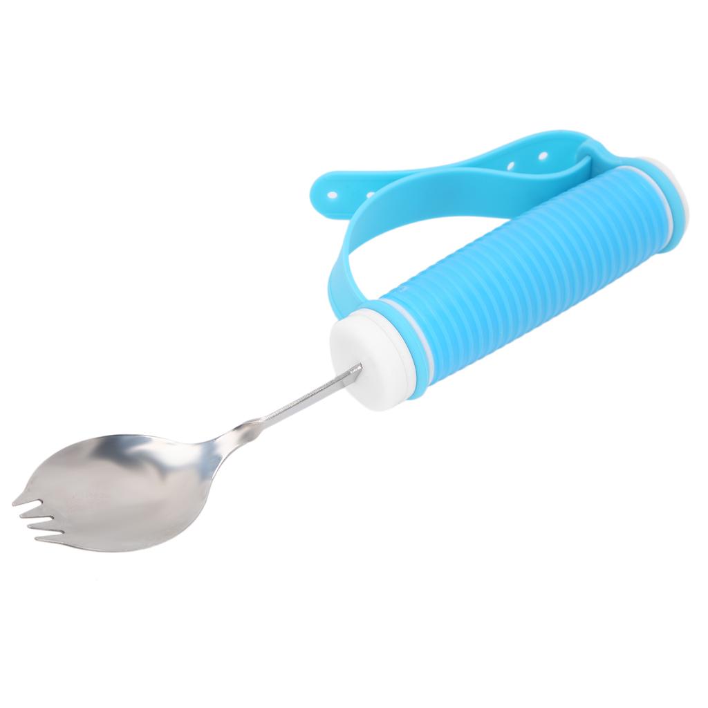 Fork Eating Aid NonSlip Adjustable Strap 2 in 1 Spoon for Parkinson Arthritis MS Hand Tremors