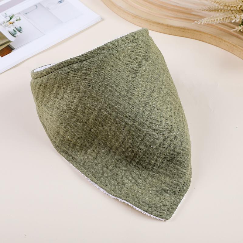Baby Cotton Bibs Triangle Saliva Towel Soft Solid Color Burp Cloth Apron Bandana Scarf for Boys Girls Feeding Drool Bib New