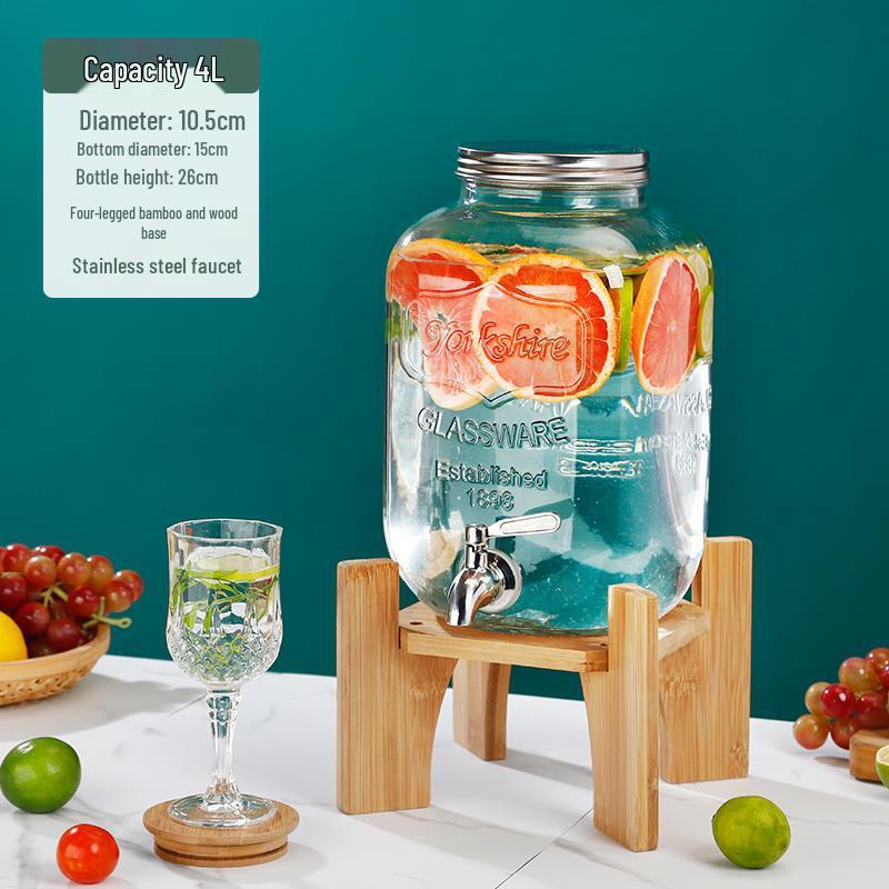 Cola Beverage Bucket with Faucet - Ideal for Lemon Juice, Fruit Tea, Cocktails, and Cold Water