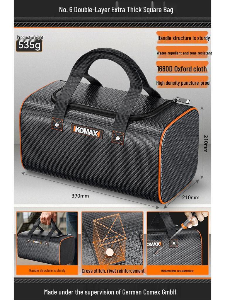 Multifunctional Sturdy Canvas Toolkit & Storage Bag for Electricians