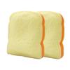 Bread Squeezing Toys 1/2Pcs Simulated Toast Stress Relief Toy Sliced Squeeze Sensory Relaxation Toy Soft Stretchy Fake Food Fidget for Kids