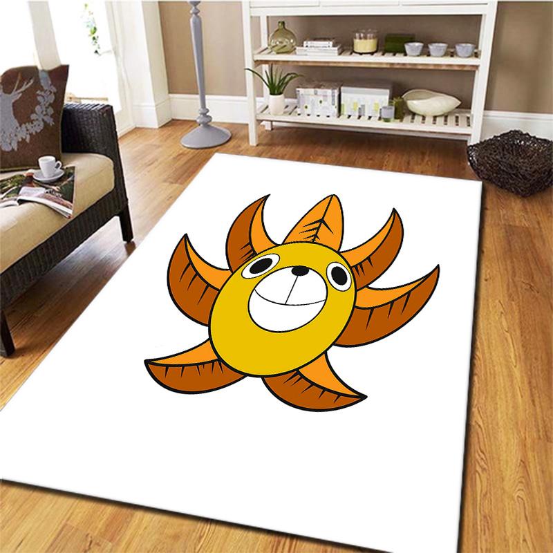 One Piece Jolly Roger Logo Carpet Rug For Living Room Bedroom Home Sofa Decoration,kids Play Nonslip Floor Mat