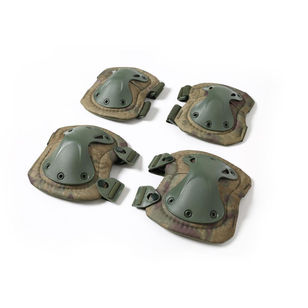 4-Pieces One Size Outdoor Cycling Hunting Tactical Elbow Knee Pads Fitness Protection