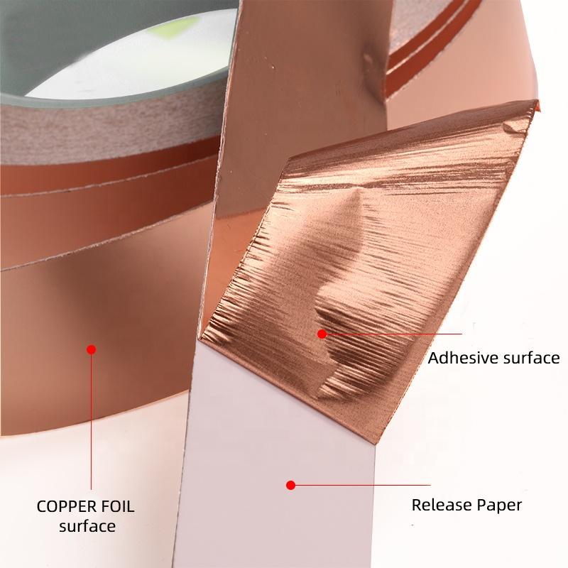 0,05 mm Dicke Starke Haftung Kupferfolienband mit Acryl