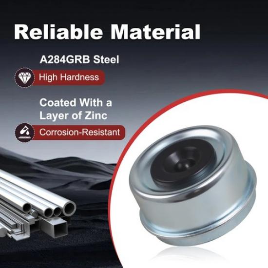 4pc 2.44" Trailer Axle Wheel Hub Bearing Dust Cap Hub for Dexter EZ Lube Axle